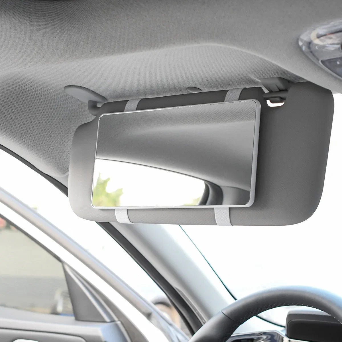 Car Mirror for Sun Visor Large Screen Portable Makeup Mirror HD Vanity Mirror for Truck SUV Interior Rear View Mirror