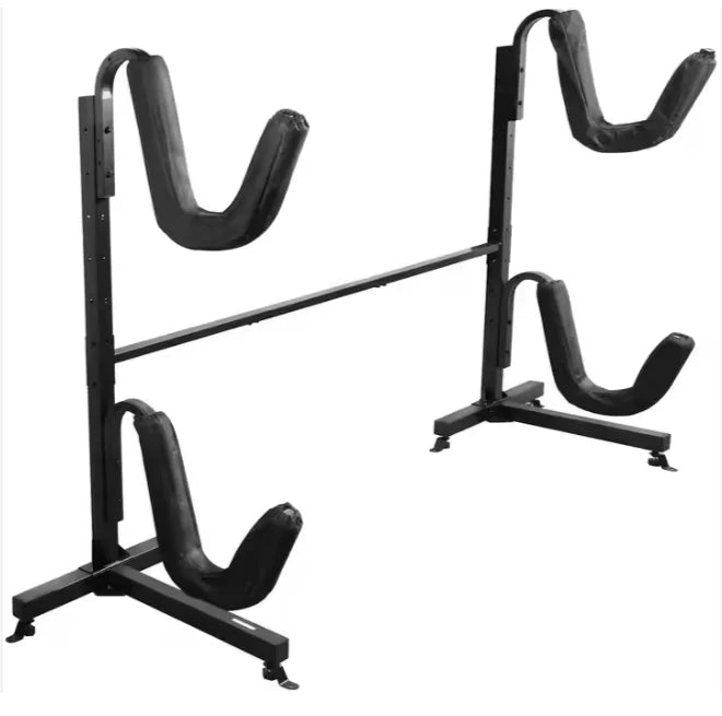 Freestanding Heavy Duty Metal Kayak Surfboard Storage Rack Steel with Acrylic and MDF for Retail Display in Shops