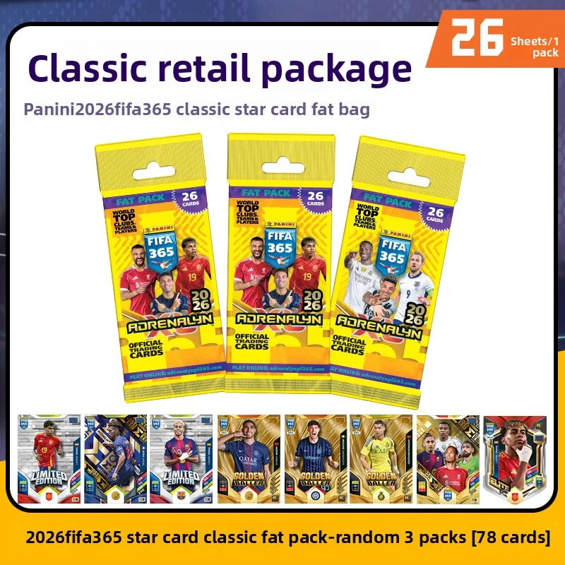 2026 Panini FIFA 365 Adrenalyn XL - Top Clubs Teams Players Collectible Trading Card Gift