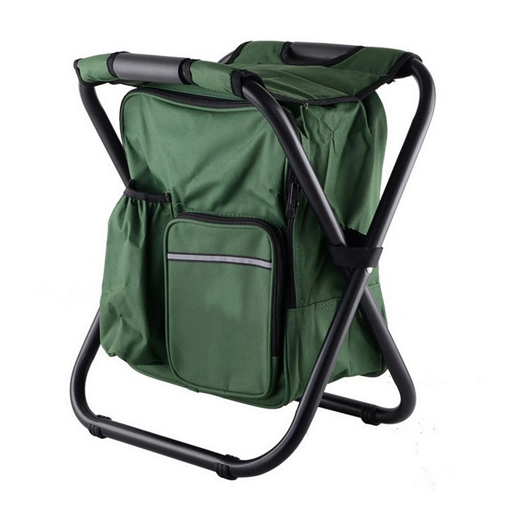 Portable Ice Chair Cooling Seat Ice Stool  Foldable Insulated Ice Pack Stool with Dual-shoulder Straps Perfect for Fishing