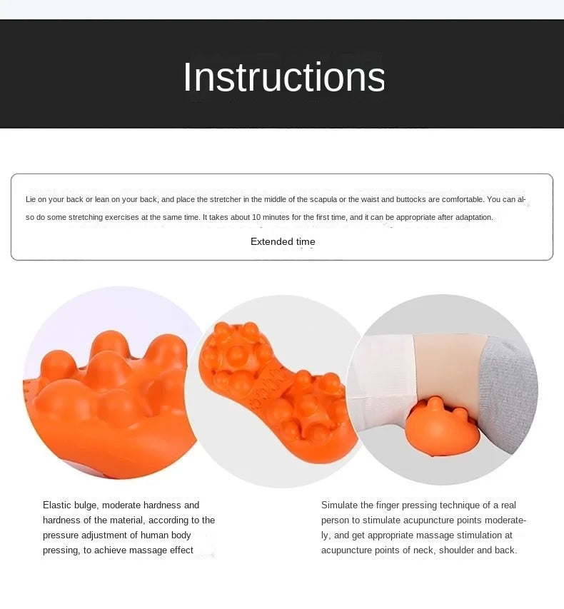 Cervical Traction Device Neck Massager for Cervical vertebra Shoulder Stretcher Trigger Point Massager Neck Acupressure Device