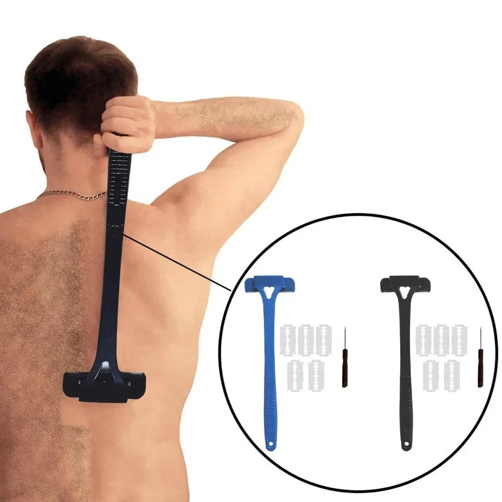 Safety Long Handle Folding Back Shaver Body Shaver Back Hair Trimmer Body Leg Back Razor Shaver Epilator Hair Removal Tool