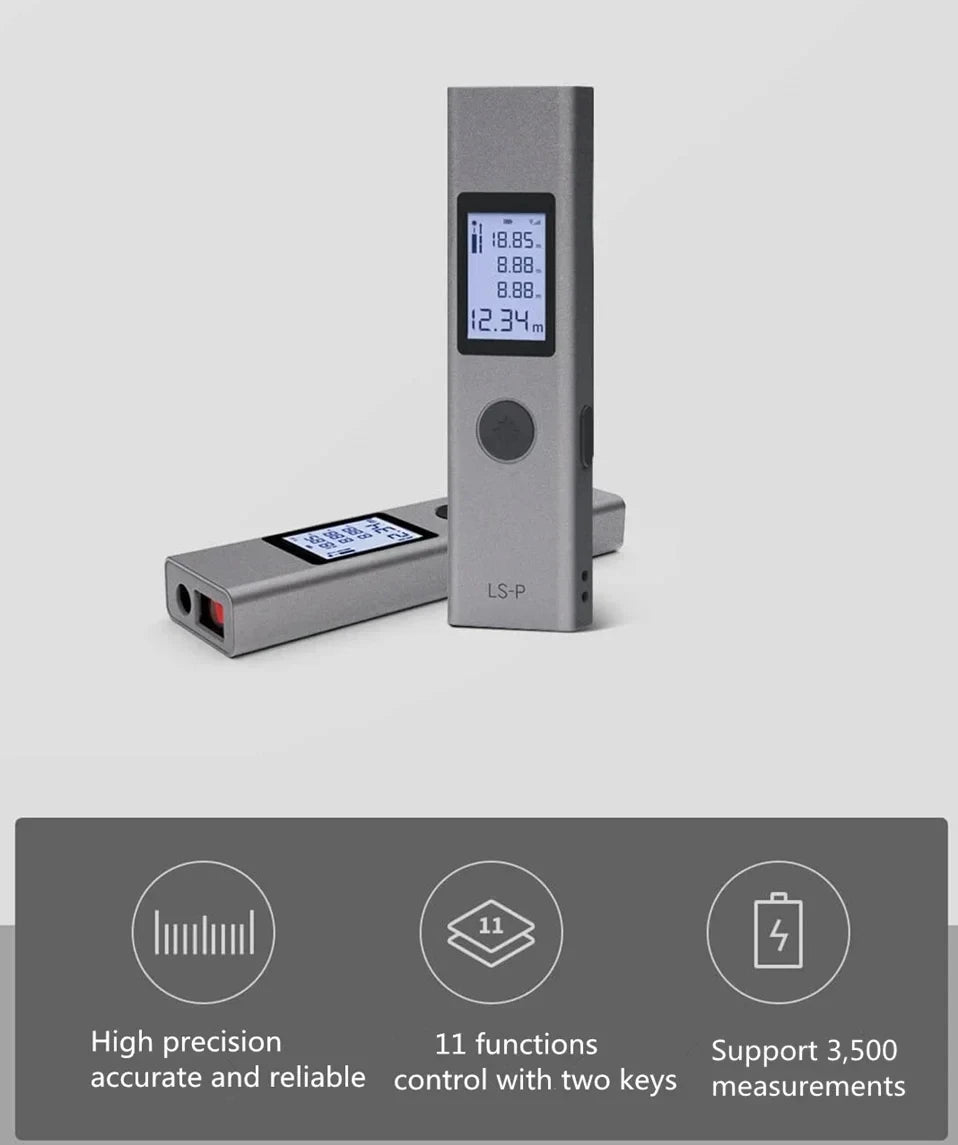 Original AtuMan DUKA Laser Range finder 25/40m LS-P/LS-1 Portable USB Charger High Precision Measurement Laser Range Finder