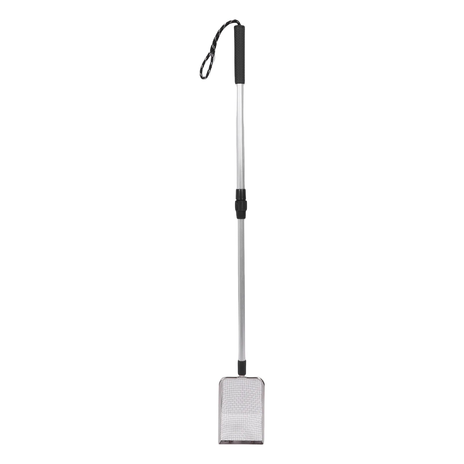 Cat Poop Shovel Stainless Steel Anti Bending Extendable Litter Sifting Shovel Anti Stick Long Handle Adjustable for Litter Box