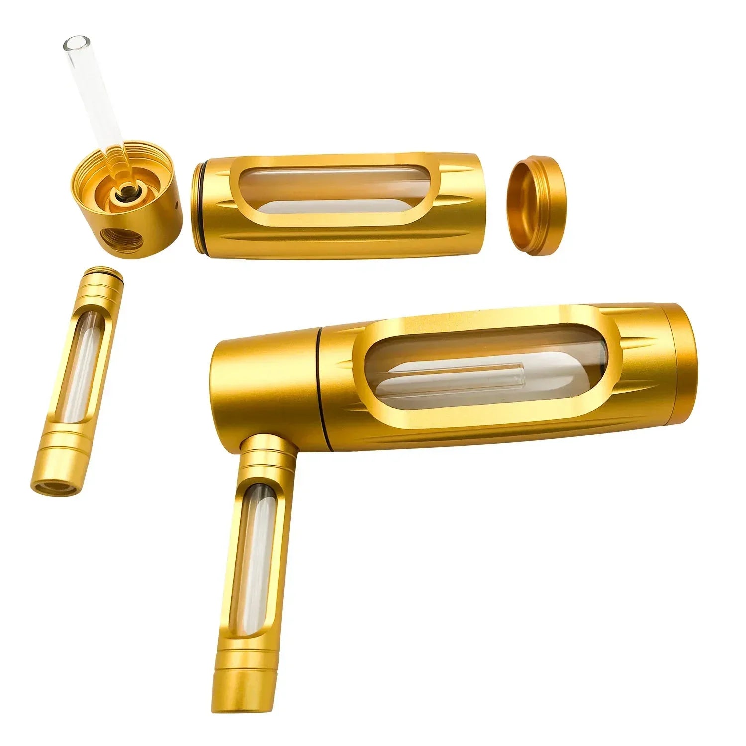 New Metal Smoking Pipe Portable  Aluminium Alloy Water Pipes Hookah Shisha Pipa for Smoke Accessories