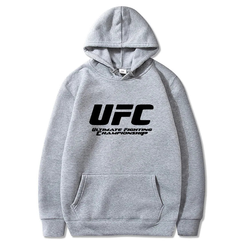 UFC unisex hooded sweatshirt autumn winter polar print casual sports hooded sweatshirt