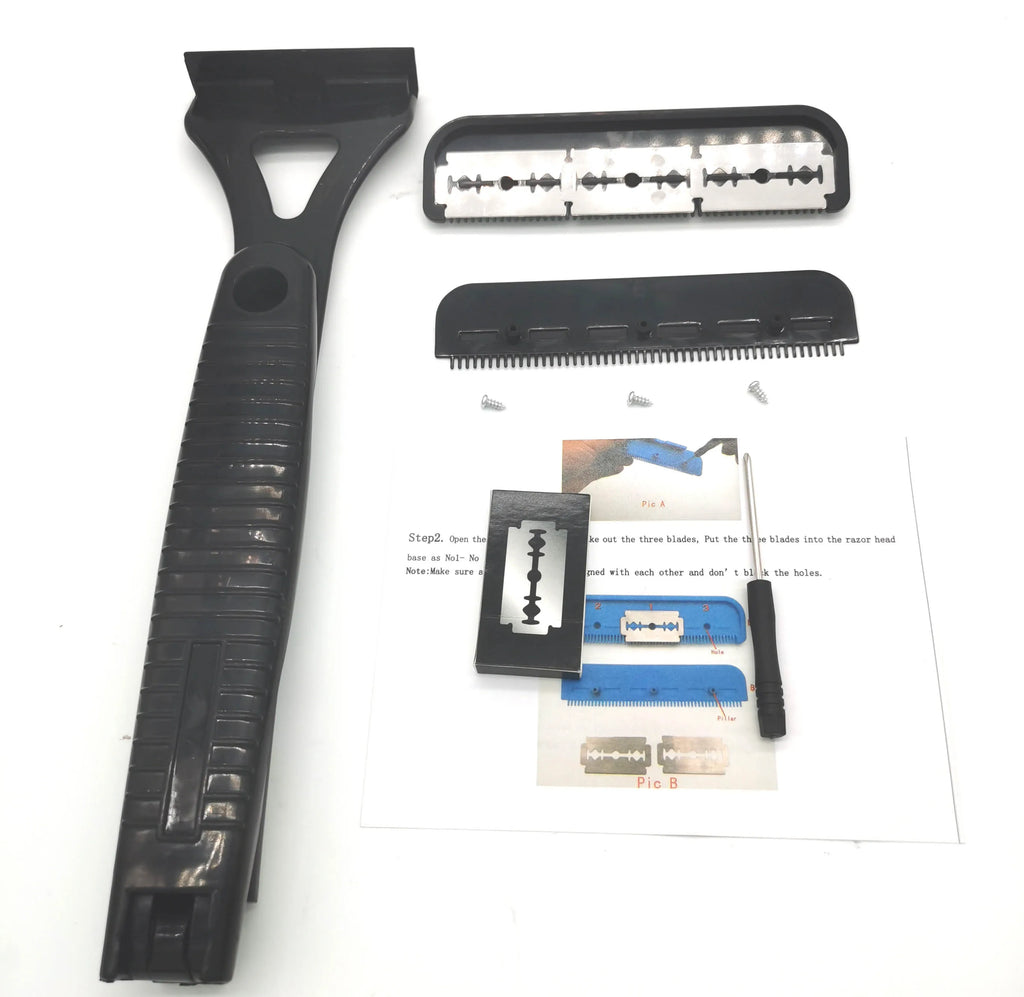 Safety Long Handle Folding Back Shaver Body Shaver Back Hair Trimmer Body Leg Back Razor Shaver Epilator Hair Removal Tool
