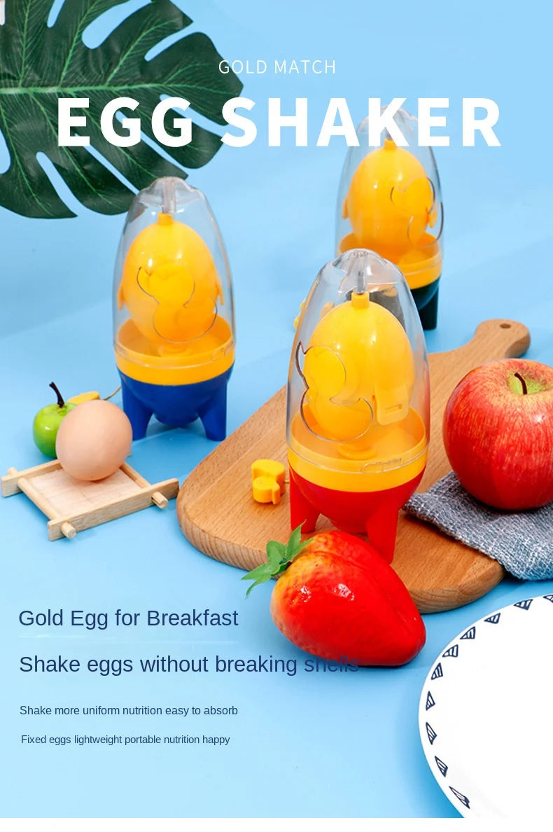 Manual Golden Egg Puller Scrambler Household White Yolk Mixer Kitchen Tool Mix Manual Scrambler Convenient Without Breaking Eggs