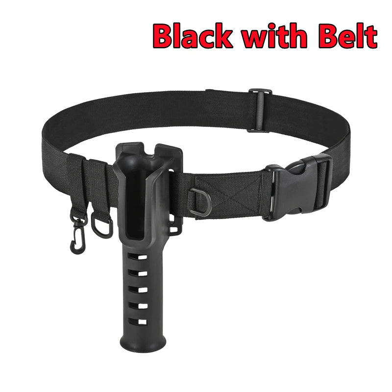 Portable Belt Rod Holder Fishing Gear Accessory Adjustable Waist Fishing Rod Insertion Device Fishing Accessories Tools Outdoor