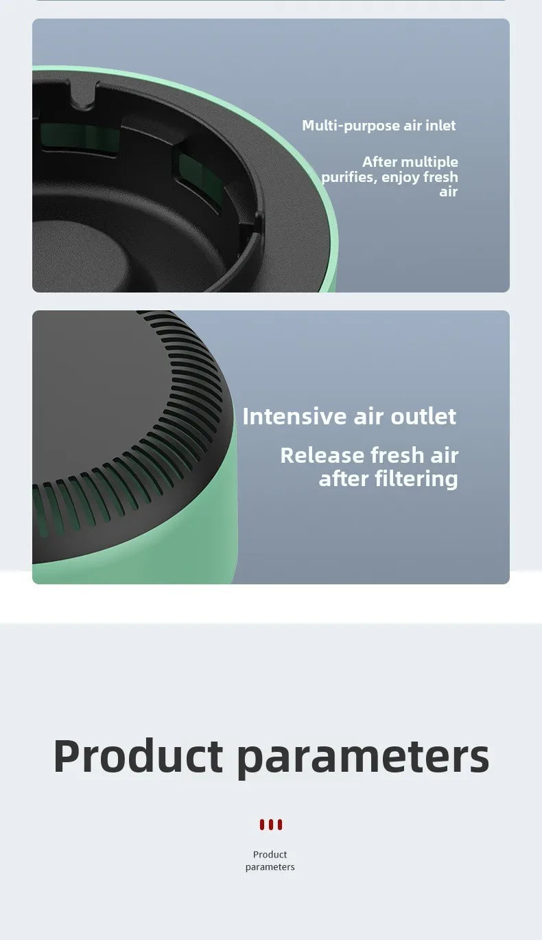 Electric 2 in 1 Multi-Functional Intelligent Ashtray Household Air Purifier Modern Function Portable Indoor Smokeless Ashtray