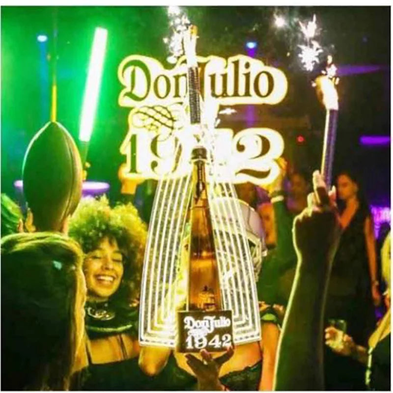 Nightclub Wine Presenter 3 Bottles Rechargeable LED Ace of Spade Glorifier Box Armand de Brignac Champagne Bottle Carrier Case