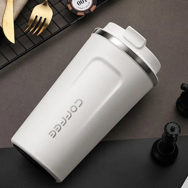 380/510ml Thermos Coffee Mug Stainless Steel Insulated Cup Temperature Display Car Portable Vacuum Bottle Insulated Water Bottle