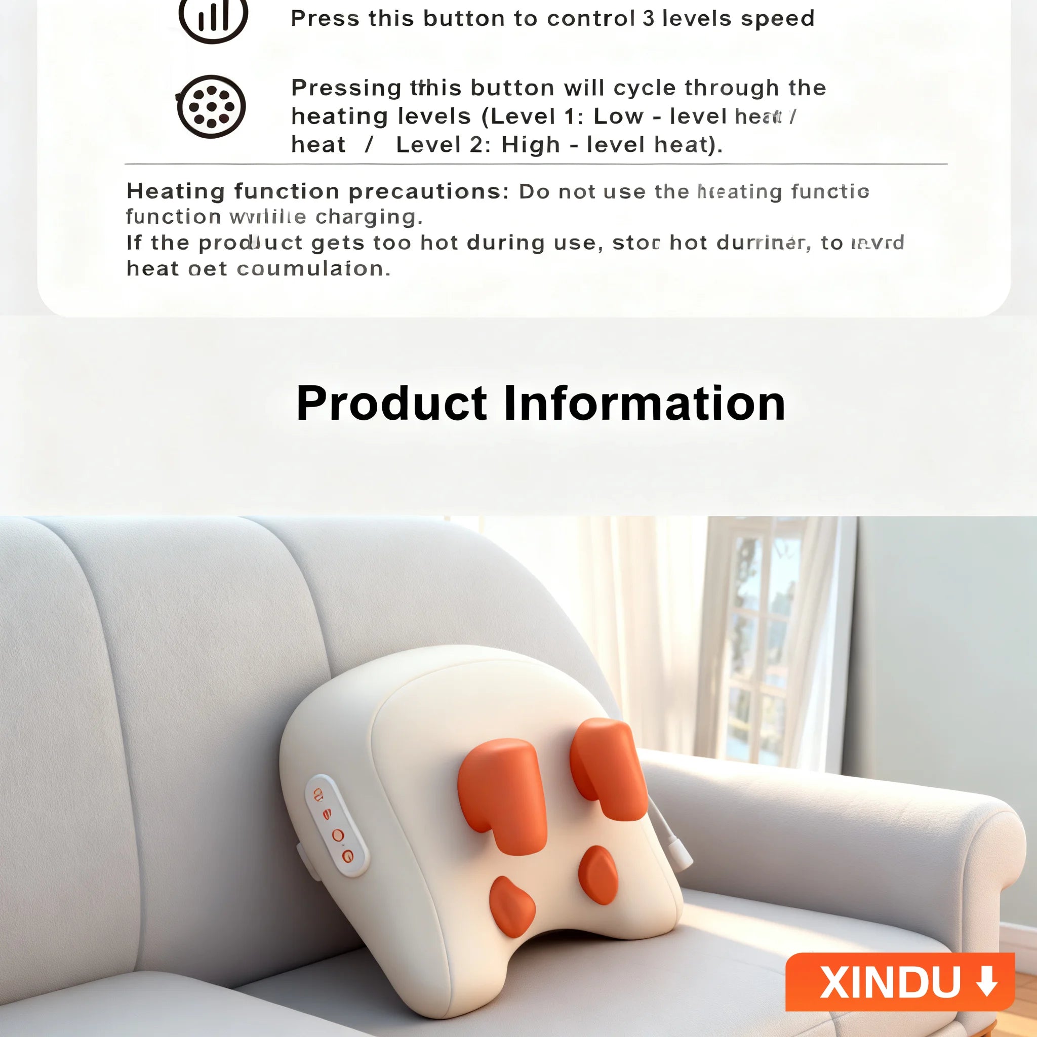 SPA Portable Pillow Massager Lazy Person Leading Shoulder Professional Super Strong Neck Massage Wireless Warm Pillow Type Massa