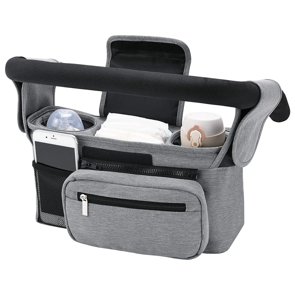 Baby Stroller Storage Bag Mummy Large Capacity Travel Hanging Bag Phone Bottle Holder Pram Diaper Bags Baby Stroller Accessories