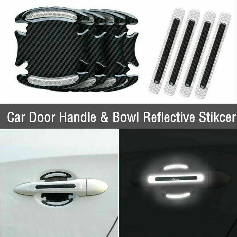 Car Door Handle Reflective Sticker Protection Sticker Door Handle Paint Surface Anti-scratch Reflective Sticker Car Accessories