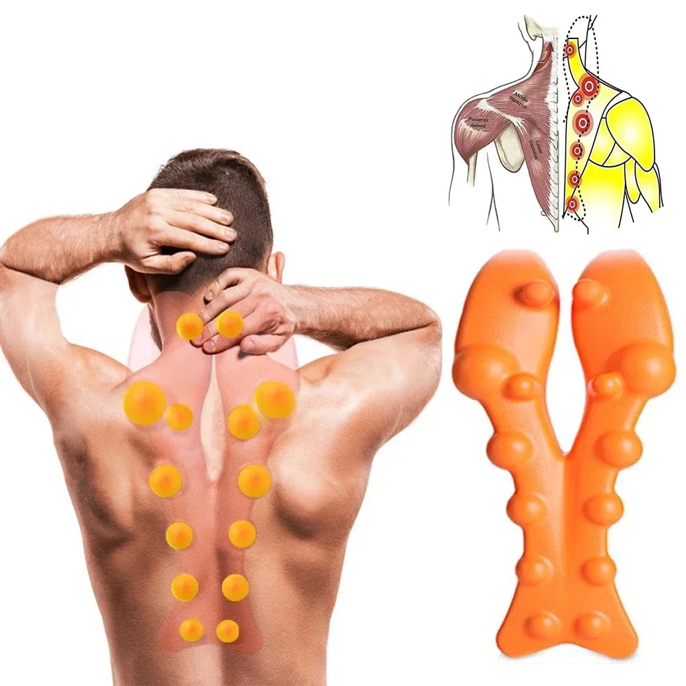 Cervical Traction Device Neck Massager for Cervical vertebra Shoulder Stretcher Trigger Point Massager Neck Acupressure Device