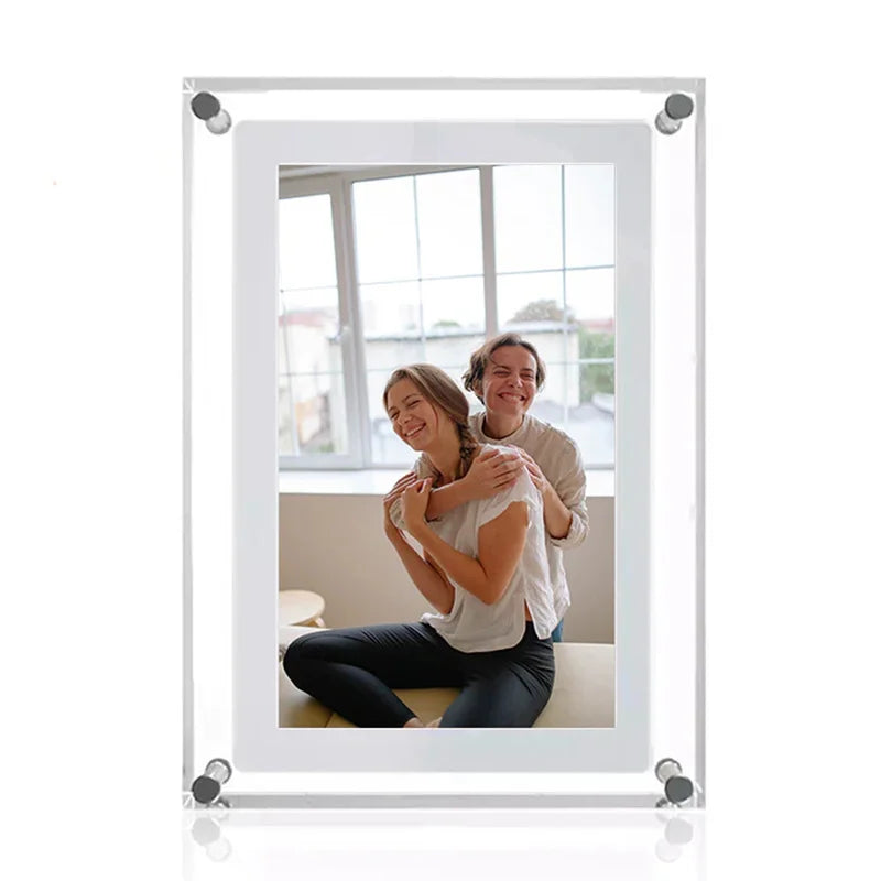 Acrylic Digital Photo Frame 5/7 Inchs 1000mAh Automatically rotate Display IPS Screen 4G Memory Battery Gravity Induction