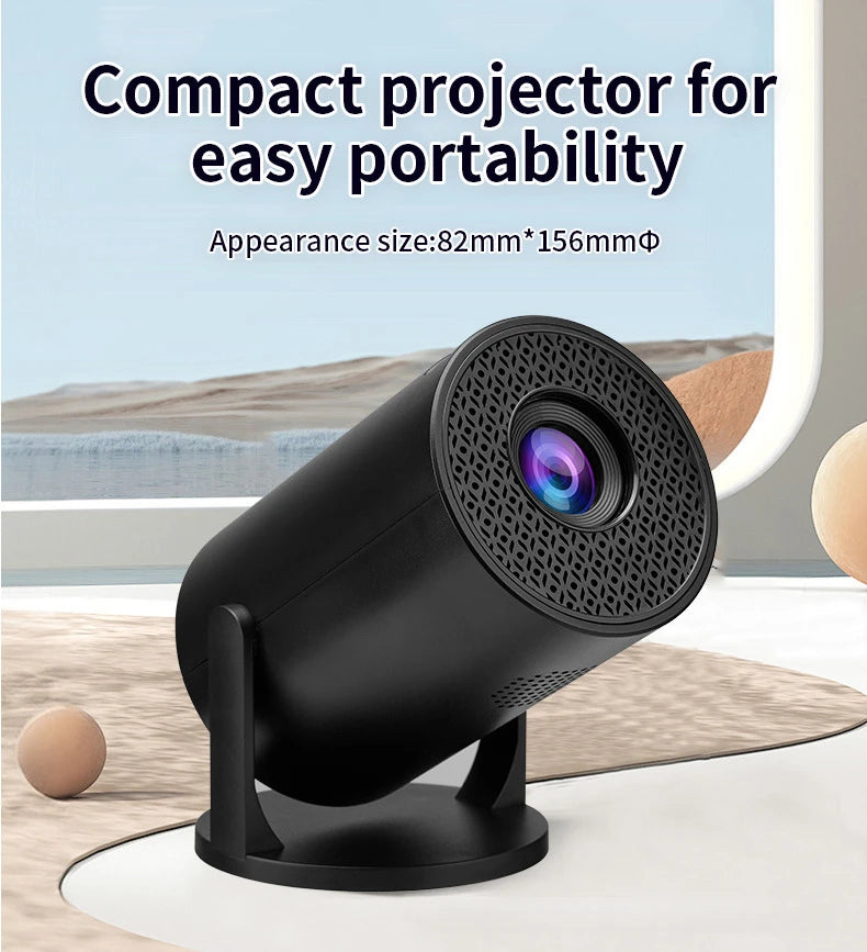 HY300 Mini portable 4k projector 1080P android Smart home  movie theater projectors bluetooth and wifi