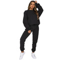Осение Женские Костюмы Women's Winter Warm Suit Round Neck Solid Color Long Sleeve Pullover Sweatshirt Sweatpants Штаны Женские