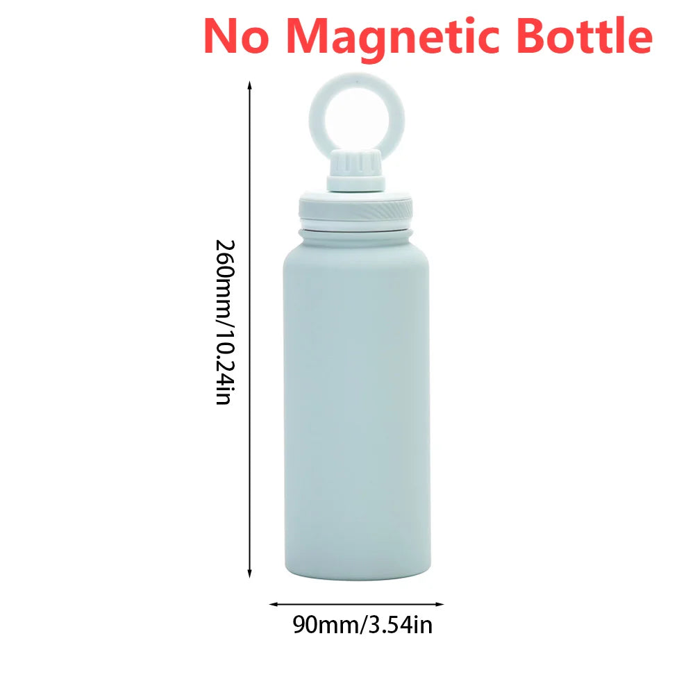 1000ML Sports Bottle With Magnetic Ring Insulated Bottle Water Bottle with Rotating Phone Holder Thermal Water Cup Thermal Mug