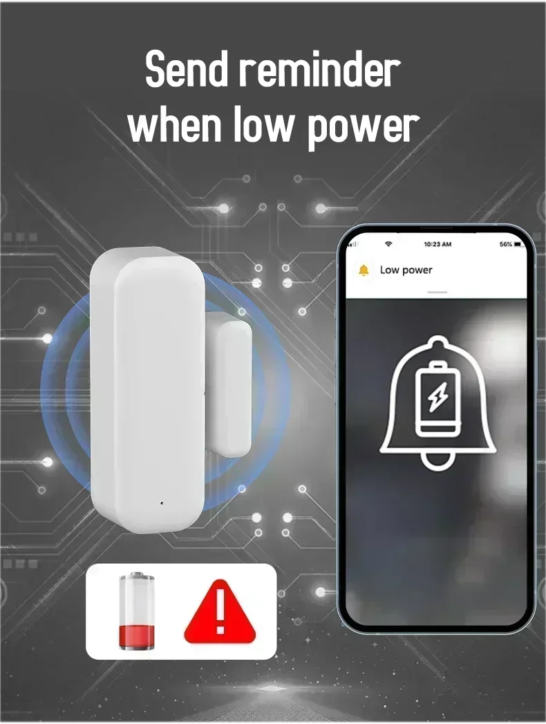 Tuya WiFi Zigbee Door Sensor Window Sensor Contact Sensor For Smart Home Smart Life APP Remote Control for Yandex Alexa
