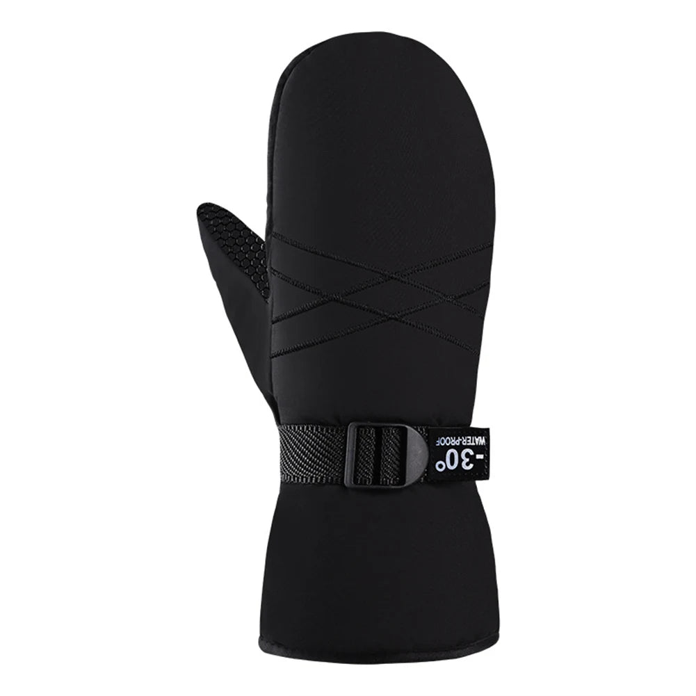 Ski Mittens Waterproof Winter Thermal Touch Screen Gloves Windproof Cycling/Snowboard Gloves Cold Weather Gloves for Outdoor