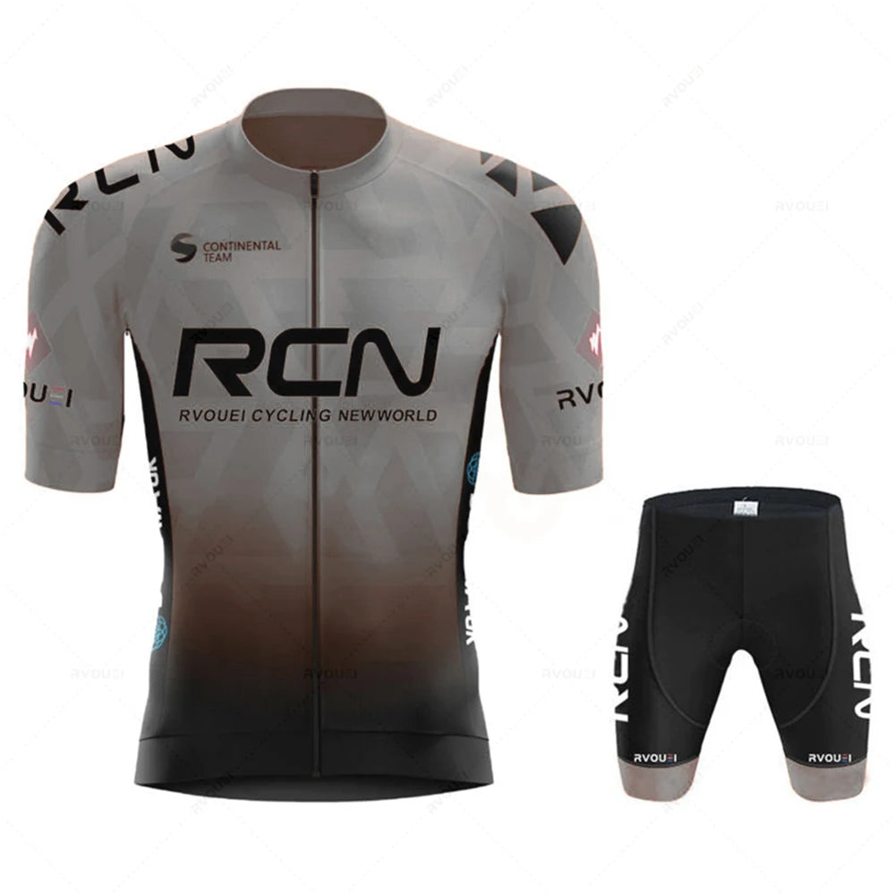 2026 Rvouei Team Cycling Jersey Set Summer Breathable Road Bicycle Suit Riding Uniform Bike MTB Clothing New Sports Cycling Kits