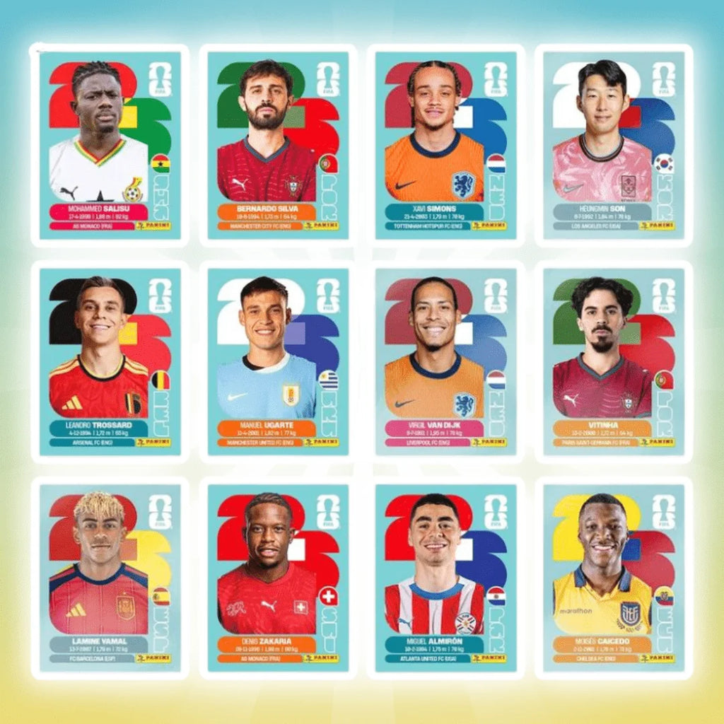 Panini FIFA  Official 2026 World Cup Collectible Stickers  5/10/15 Packs (7 Stickers Per Pack) Sticker Album