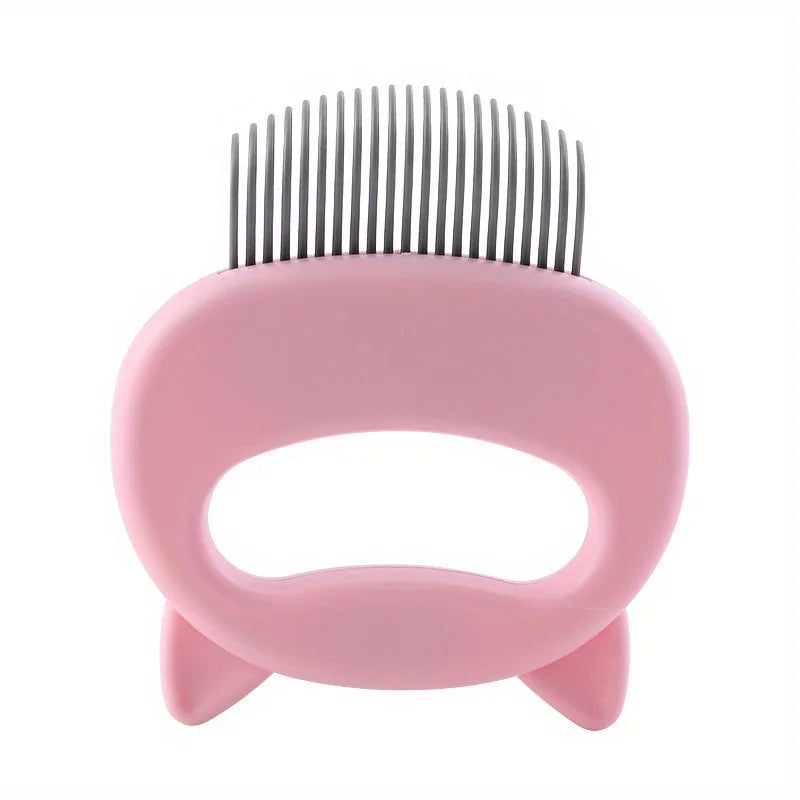 1 PCS Cat Massage Comb Plastic Easy Grip Handle Effectively Remove Cat Hair Fine Soft Brush Hair Multi-Color Grooming Tools