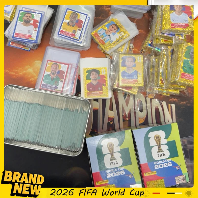 Genuine Panini 2026 FIFA World Cup Sticker Album Limited Gold Silver Official 2026 Stickers Collection Football Souvenir Gift