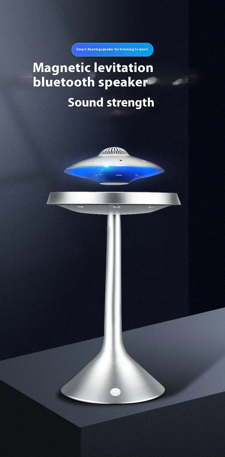 Creative Floating Bluetooth Speaker Magnetic Levitation UFO Gift for Kids 360 Degree Levitating Smart Audio Wireless 3D Surround