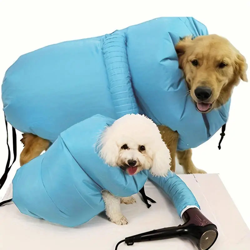 Portable Pet Drying Bag Folding Dog Hair Dryer Box Blow Bag Pet Grooming Dry Bag Dog Blowing Cat Bathing Pet Hair Drying Clothes
