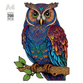 Owl Wooden Animal Puzzle DIY Crafts Brain Trainer Puzzles Game for Kids Adult Educational Wood Toy Gift Medium Difficulty Jigsaw