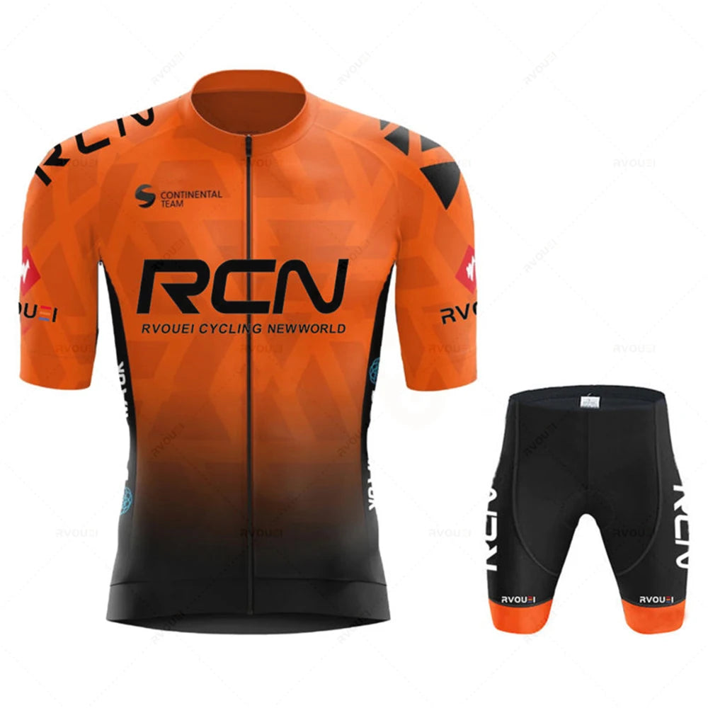 2026 Rvouei Team Cycling Jersey Set Summer Breathable Road Bicycle Suit Riding Uniform Bike MTB Clothing New Sports Cycling Kits
