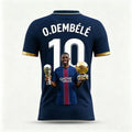 Dembele Style Summer 3D Printed Family Clothing Football Jersey T-shirt Quick-drying and Breathable Suitable for Outdoor Wear