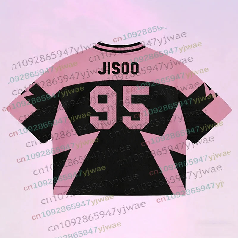 2026 New Y2K Korean Girl Group Concert Pink T-Shirt Summer Oversized Short Sleeve Fashion Casual Women's Men's Sports Jersey Top