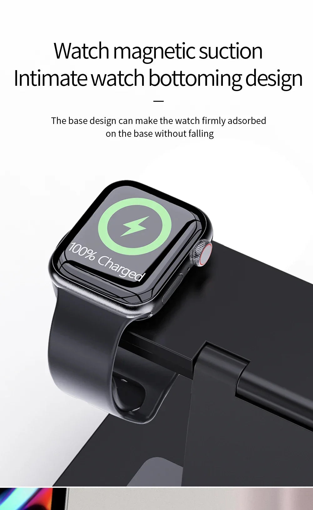 Foldable 6 In 1 Wireless Charger Stand For iPhone 15 14 13 12 11 X Apple Watch 8 7 6 5 4 3 2 Airpods Fast Charging Dock Station
