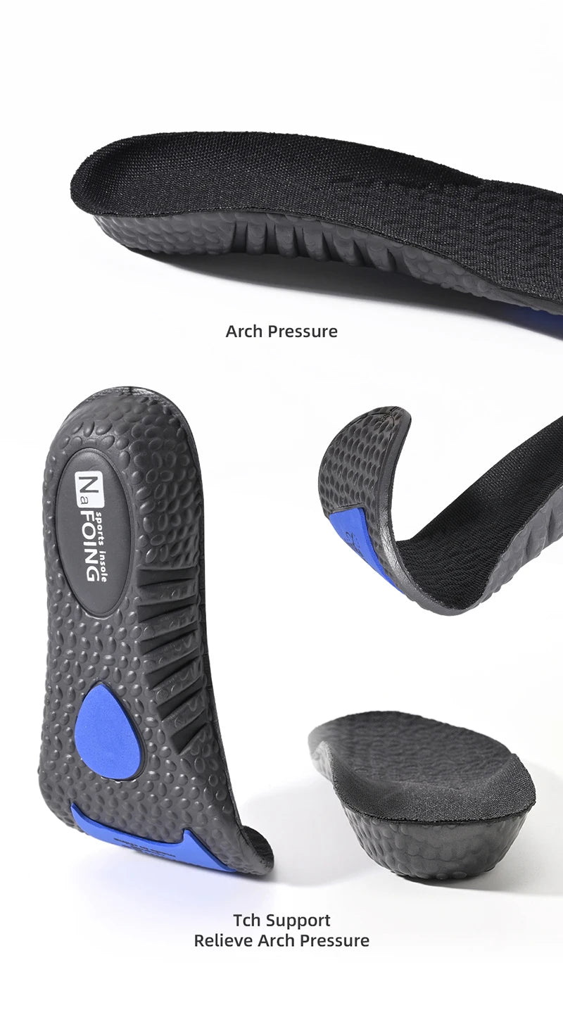 EVA Insoles for Shoes Sole Shock Orthotic Insole Absorption Deodorant Breathable Cushion Running Insoles for Feet Arch Suppor