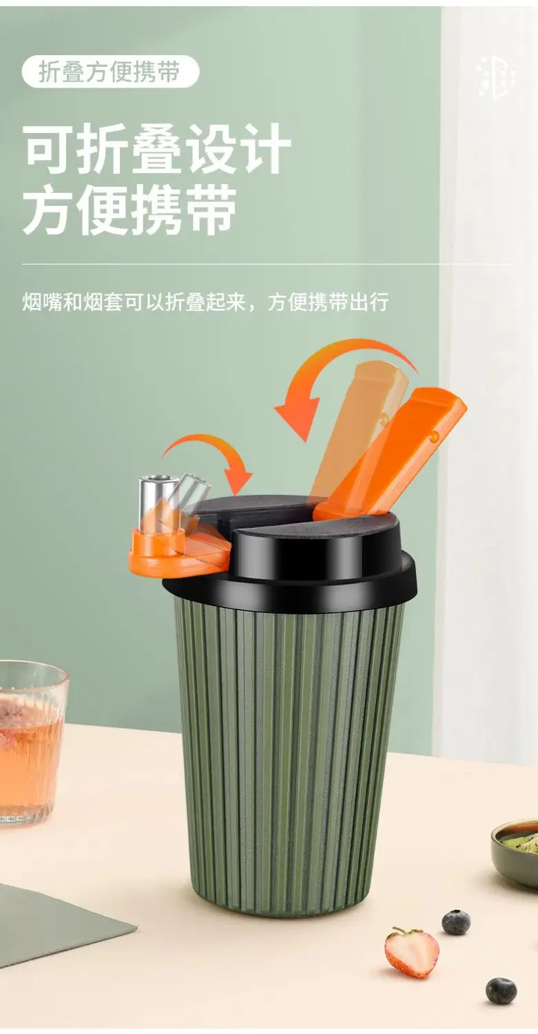New Portable Coarse, Medium and Fine Four-purpose Filter, Washable Cigarette Cup and Pipe Holder