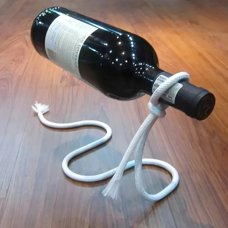 Creative Personality Fashion Wine Bottle Holder Suspended Wrought Iron Rope Chain Wine Bottle Holder Snake Ornament Decoration