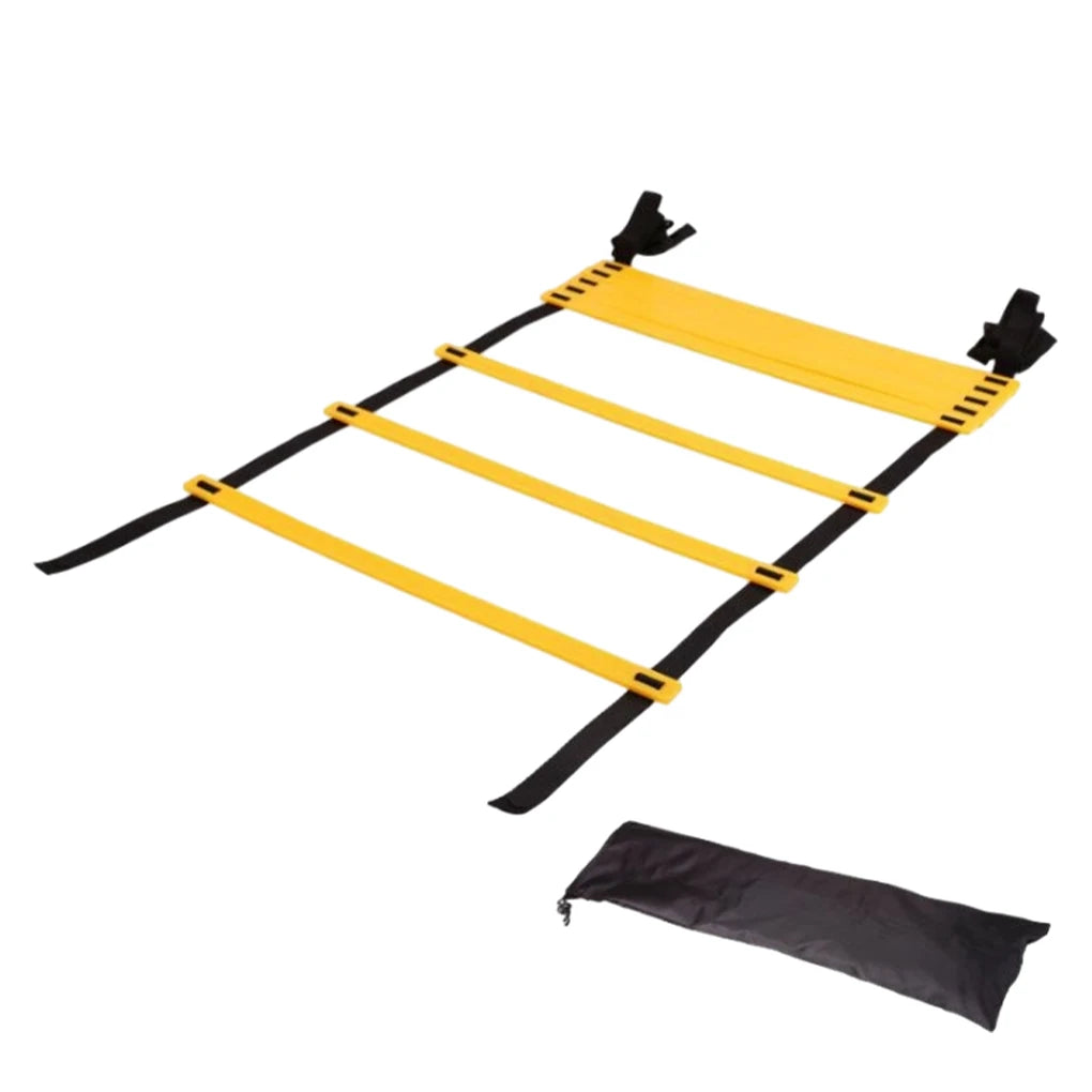 Agility Speed Ladder Nylon Straps Marking Discs Exerciser Resistance Drag Parachutes Sports Running Warm-Up Training Ladder Tool