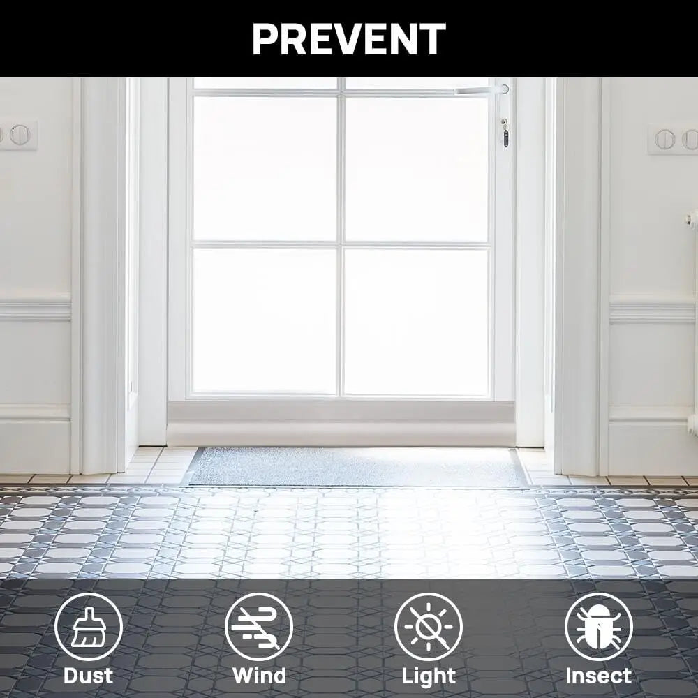 Door bottom sealing strip, windproof, noise-reducing, dust-proof, bedroom gap waterproof, insect-proof and soundproof strip