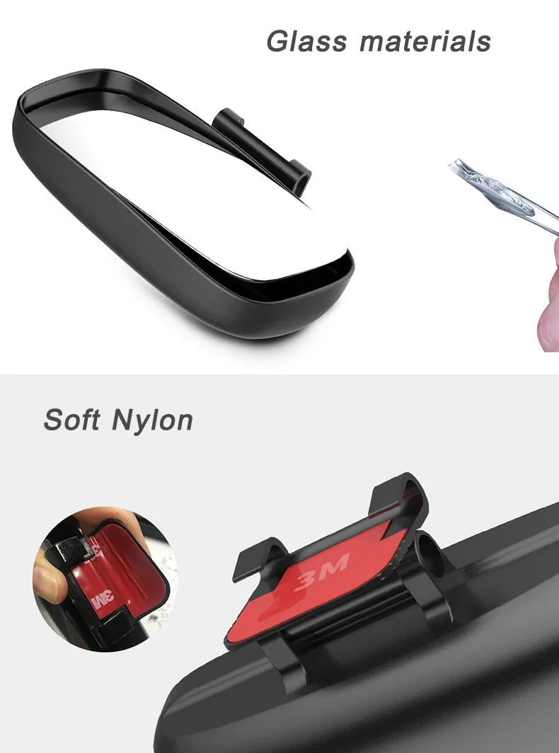 YASOKRO Car Blind Spot Mirror Wide Angle Mirror Adjustable Convex Rearview Mirror for Safety Parking Car Mirror YSR039