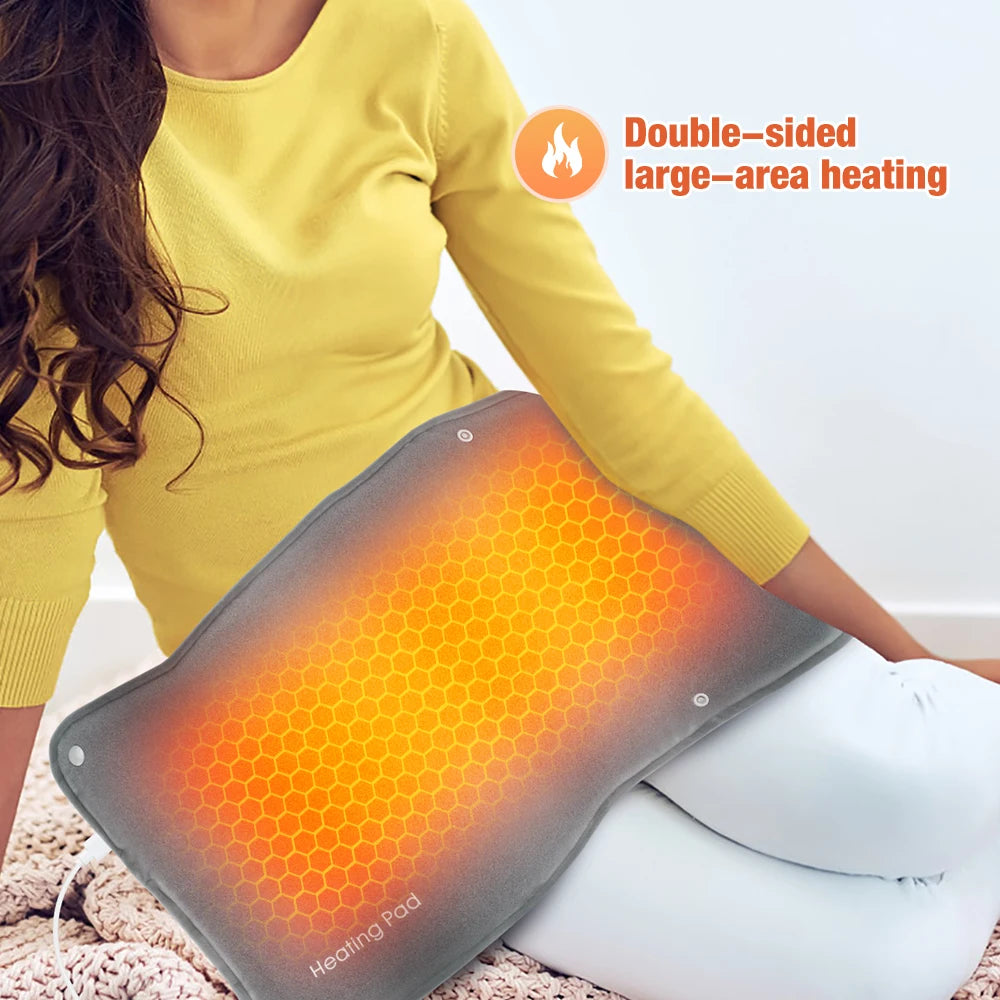 3 Levels Electric Graphene Heating Pad Cold-Proof Uterine Belt Cold-Proof Hand Waist Warming Pad USB Recharging Abdominal Warmer