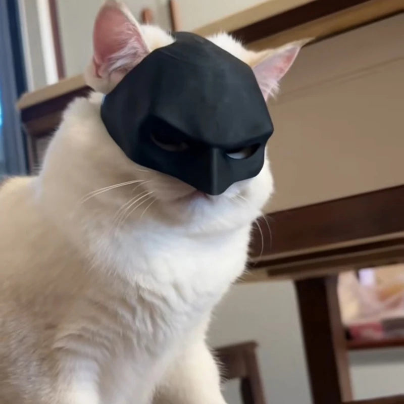 Bat Cat Mask Pet Decoration Mask for Cat and Dogs Spooky Half Mask Pet Accseeiories Pet Funny Party Make-up Decoration