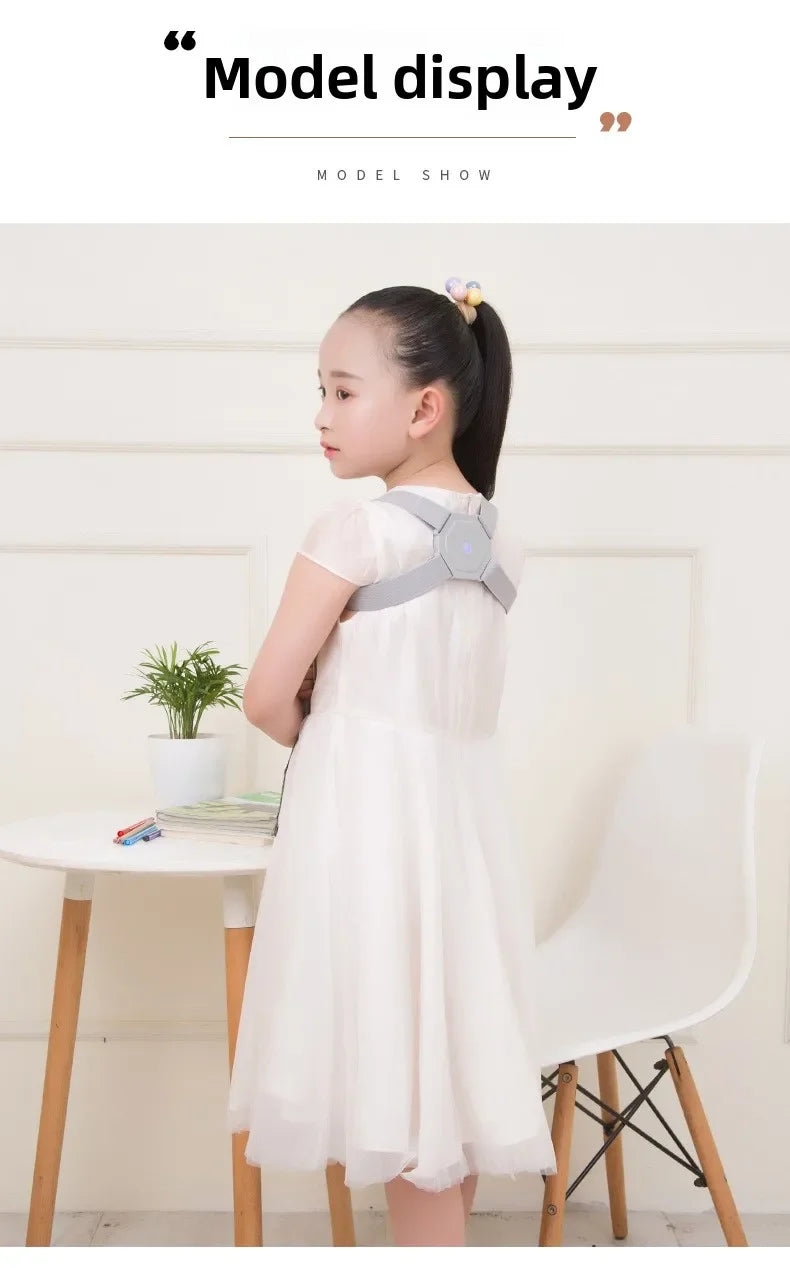 Adjustable Posture Corrector Smart Back Brace Vibration Reminder Invisible Shoulder Support For Neck Pain Relief Adult Kid