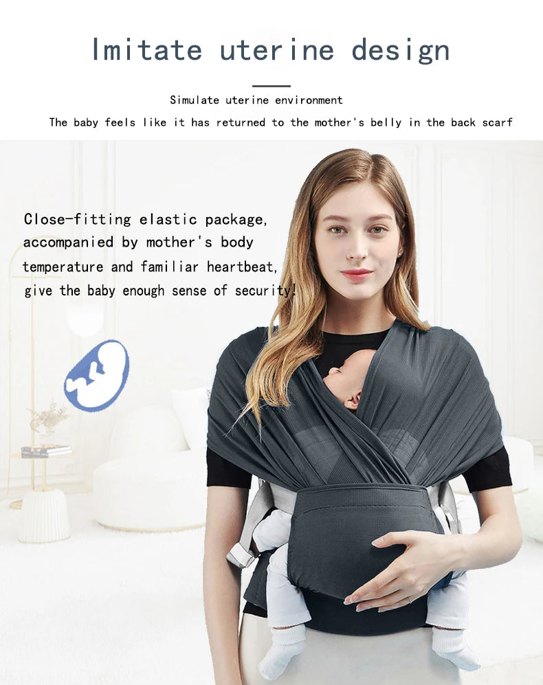 Adjustable Newborn Baby Sling Soft Breathable Air Mesh Wrap Carrier Infant Hipseat Gridding Cloth Baby Soft Carriers