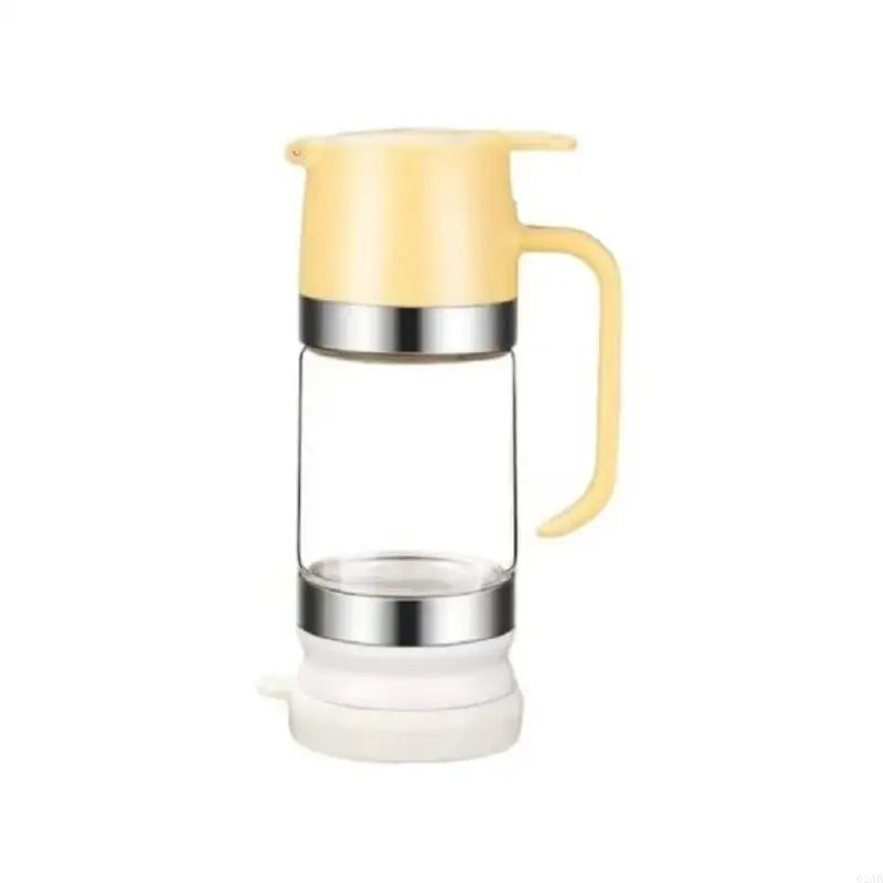 G2AB Push-Type Honeys Dispenser Large Capacity Glass Syrup Storage Jar with Handle Honeys Bottle for Kitchen and Dining Use