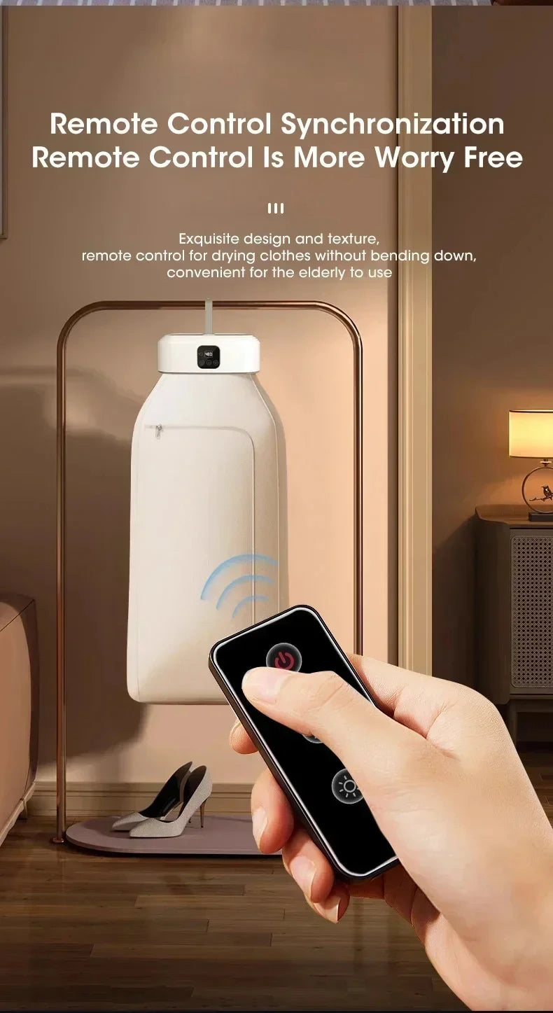 Electric Portable Clothes Dryer UV Sterilization Foldable Laundry Dryer Compact Folding Clothing Dryer