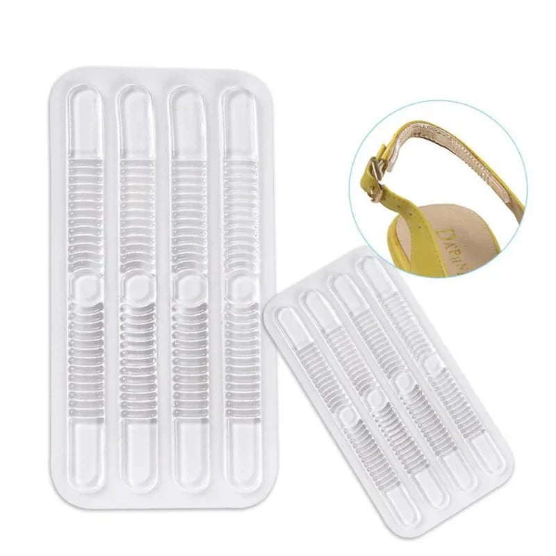 4pcs Silicone Heel Stickers Heels Grips for Women Men Anti Slip Heel Cushions Non-Slip Inserts Pads Foot Heel Care Protector